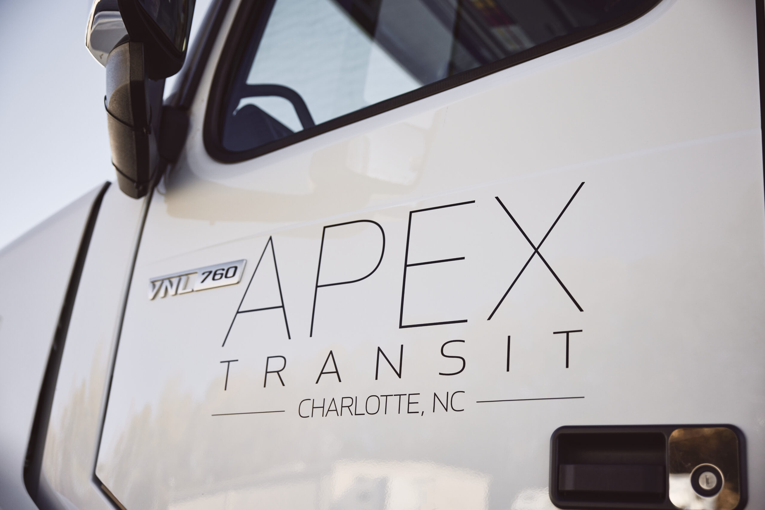 Apex Transit late-model Volvo VNL tractor