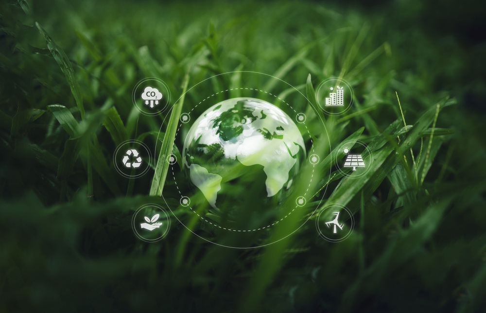 Global sustainability and industry change concept image